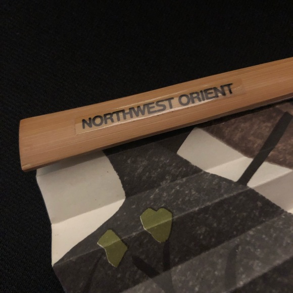 Vintage Northwest Orient Airlines Fan Kyoshi Sauron Woodblock Print Okyokan - Picture 3 of 11